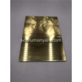 Kompositpanel av gyllene aluminiumspegel